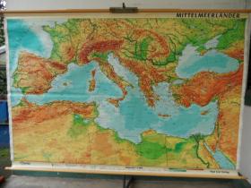 Schulwandkarte | Mittelmeerlnder