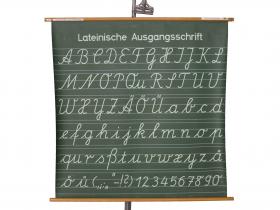  Schulwandkarte | Deutsche Schrift - Lateinische Ausgangsschrift