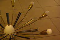 60er Sputnik Deckenlampe | 10-armig