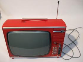 Nordmende Fernseher | Portable TV | Knallrot