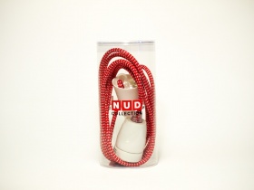 NUD Classic | rot - wei gepunktet | Kabel und Fassung 