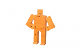 Micro Cubebot | Areaware | Buchenholz orange
