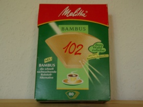 Melitta Filtert�ten bambus / Gr�sse 102 / 160 St�ck