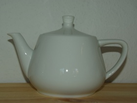 Melitta / kleine Teekanne / Weisses Porzellan