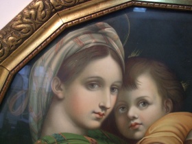 heilige Maria | Marienbild | auergewhnlicher schner Rahmen